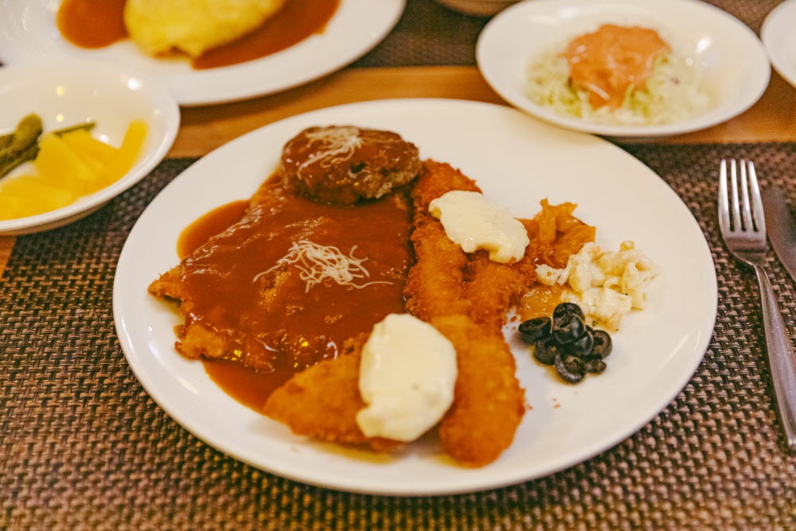 오로라 경양식 스페셜 접시